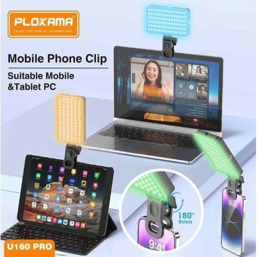 Plokama U160 Pro Rechargeable RGB LED Light - image 2