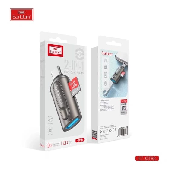 Earldom ET OT98 2 In 1 OTG Card Reader USB C Connector - image 4
