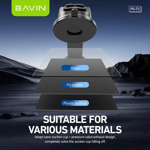BAVIN PS73 Universal Car Mount Phone Holder Flexible Mount 360 Head Rotation With Suction Cup - image 5