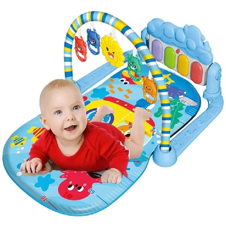 Baby Play Gym Piano Kick And Play Mat Light & Music Baby Toy 0-12 Month - image 1