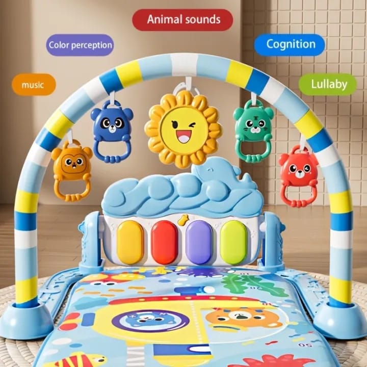 Baby Play Gym Piano Kick And Play Mat Light & Music Baby Toy 0-12 Month - image 4