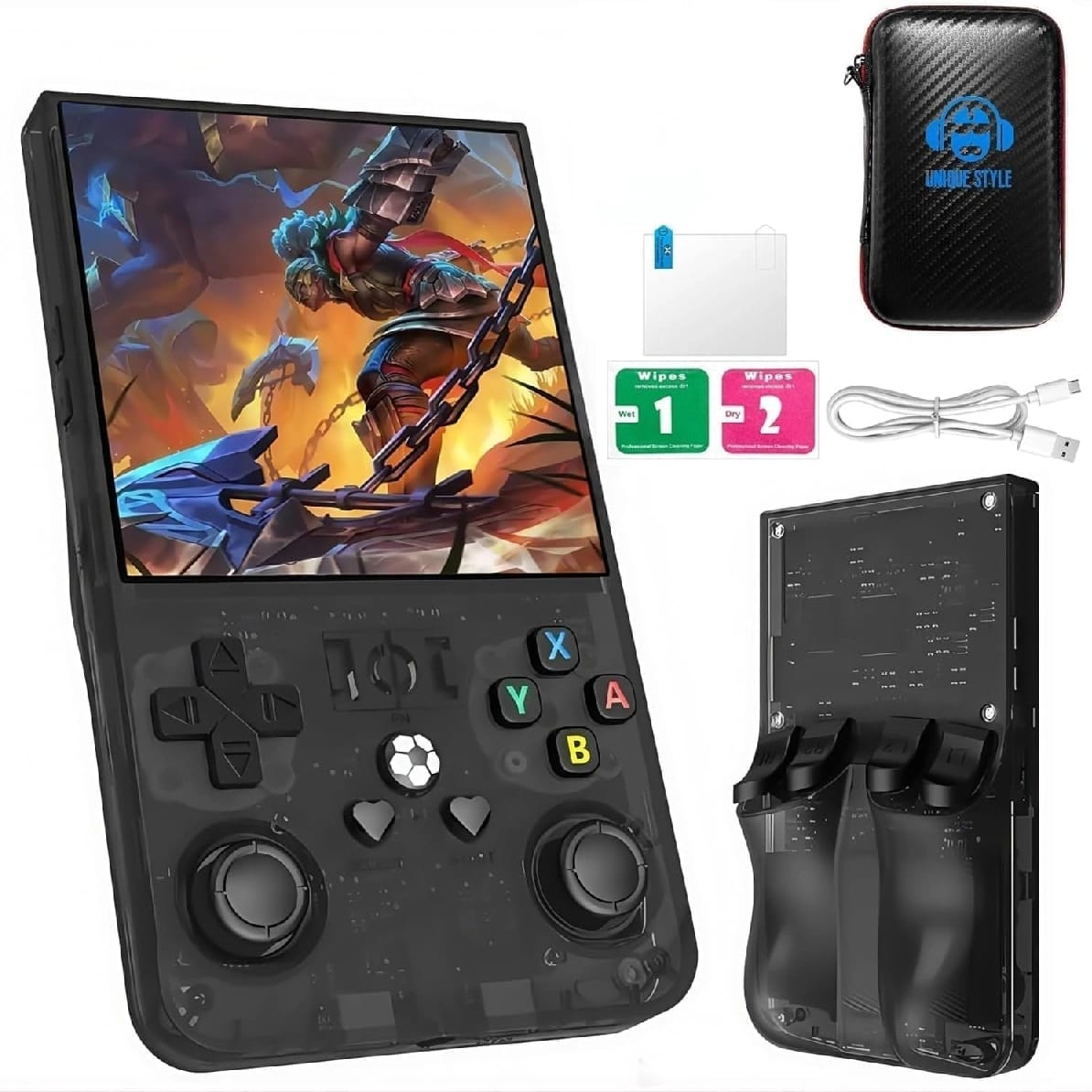 R36 Max Retro Handheld Video Game Console 3.5-Inch IPS HD Screen 64GB Storage With 15,000+ Pre-Installed Games - image 1