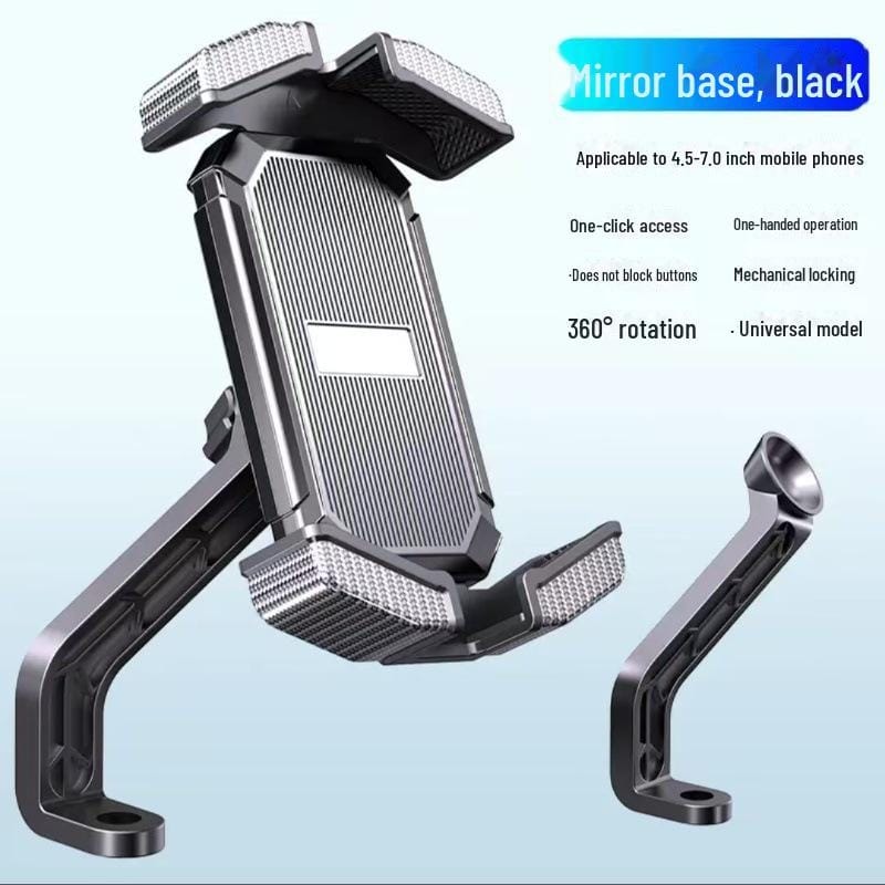 MT066 Anti-Slip 360° Smartphone Mount Mobile Holder For Bicycle Scooter Motorcycle - image 3