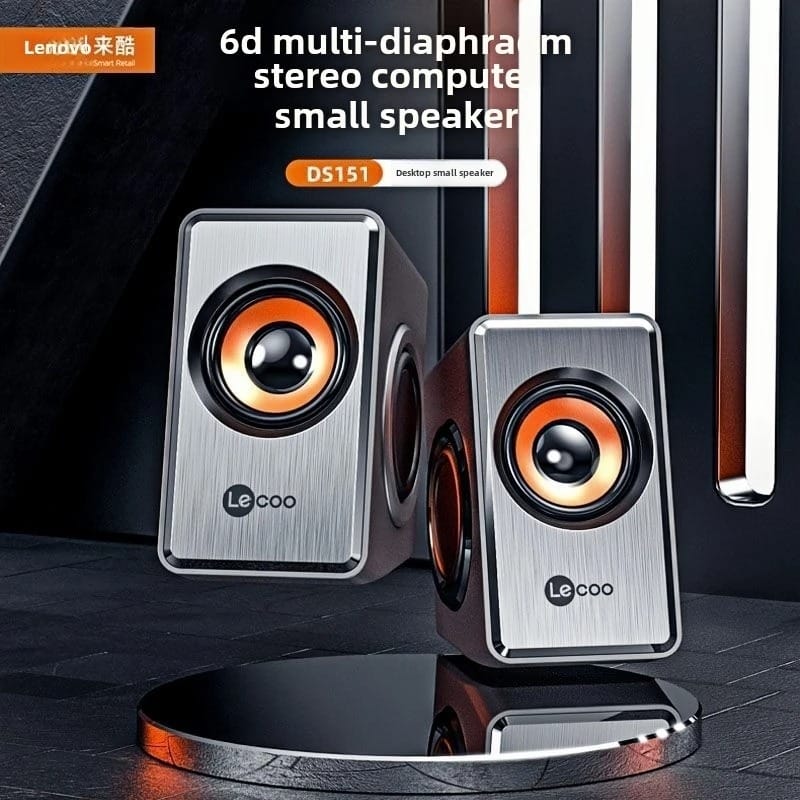 Lenovo Lecoo DS151 Audio Desktop Computer Speaker Wired USB Multimedia - image 4
