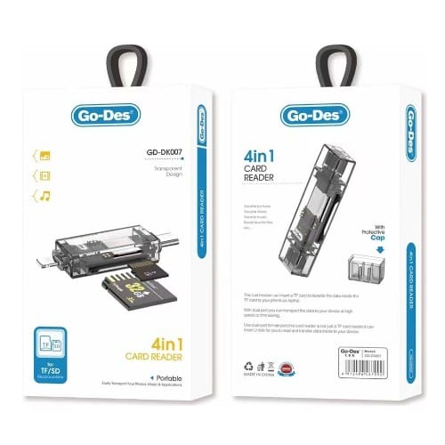 Go Des GD DK007 2 In 1 Mobile Card Reader OTG - image 4