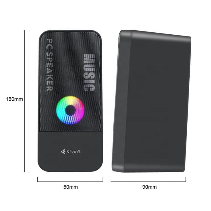 Kisonli X9BT RGB Portable USB Multimedia Gaming Bluetooth Speaker - image 3