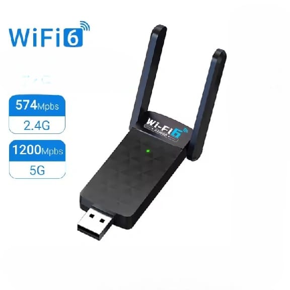 WiFi 6 Dual Band USB 5G Wifi And Bluetooth Adapter 2 In 1 - image 1