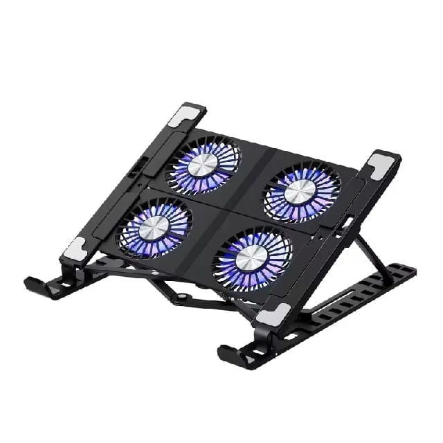 X4 Laptop Cooling Pad With 4 Heat Dissipation Fans Desktop Stand For Laptop And Tablets - image 1