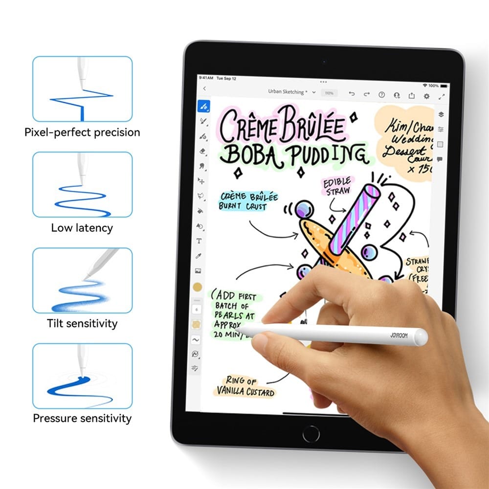 JOYROOM JR X15 Capacitive Stylus Fast Charge Stylus Pen For IPad Tablets - image 2