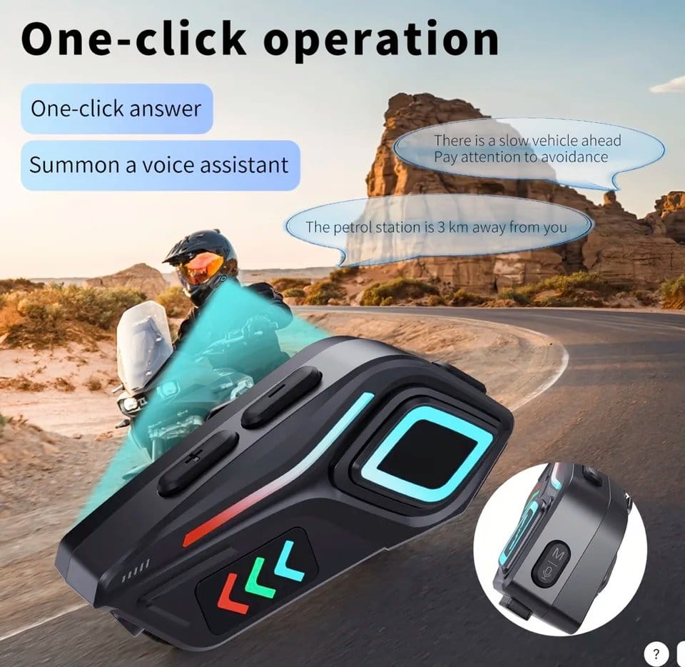 K08 Motorcycle Helmet Bluetooth 5.4 Headset - image 4