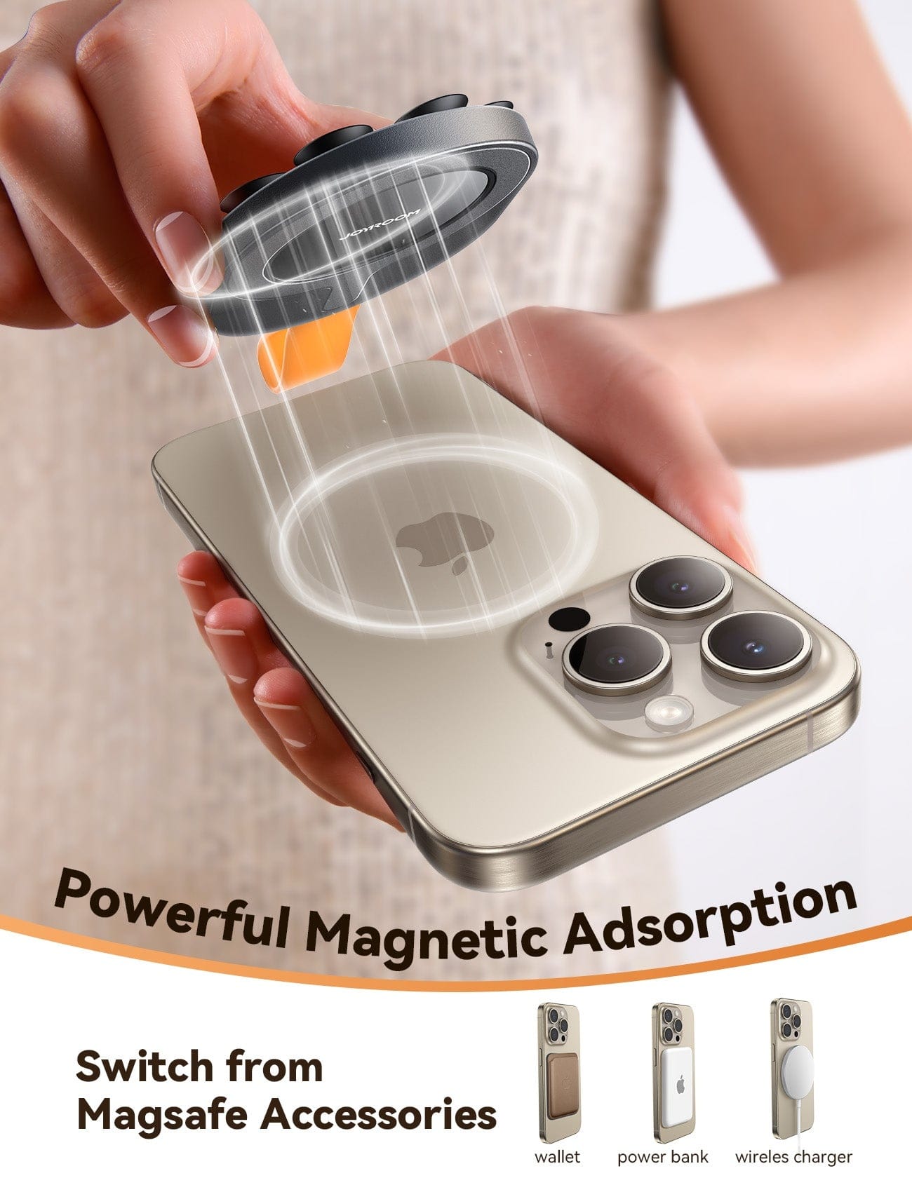 Joyroom JR ZS393 Magnetic Suction Phone Mount - image 5