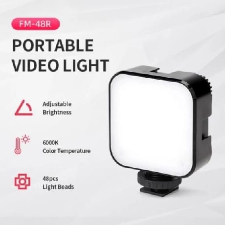 Jmary FM48R Mini Dimmable Interlock LED Video Light Fill Light - image 1