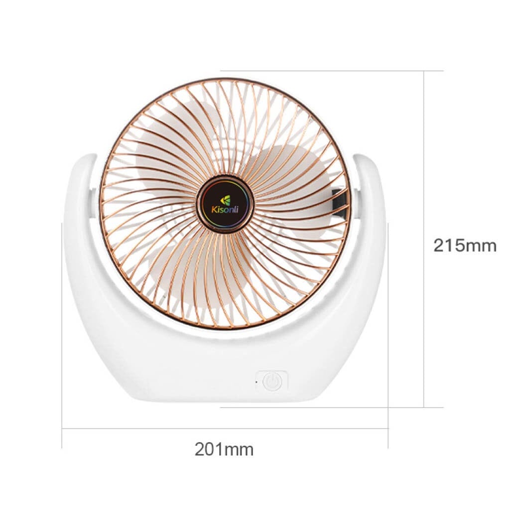 Kisonli F105 Portable Desktop Fan With Rechargeable Battery - image 2