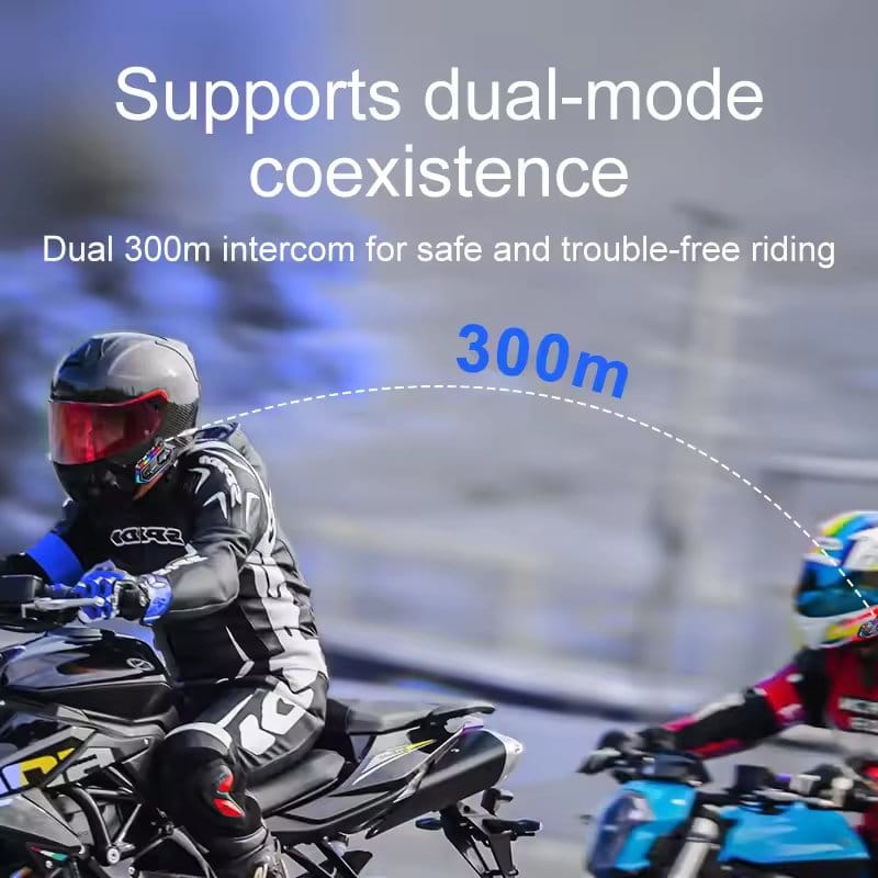 Y20 MAX Motorcycle Helmet Bluetooth Headset Intercom With Mixing V5.3 RGB IPX6 Waterproof - image 4
