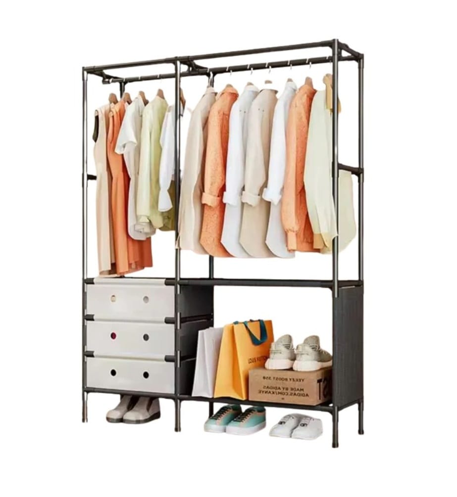 YMJ02 Clothing And Shoe Organizer Rack 103x41x188 Cm - image 3