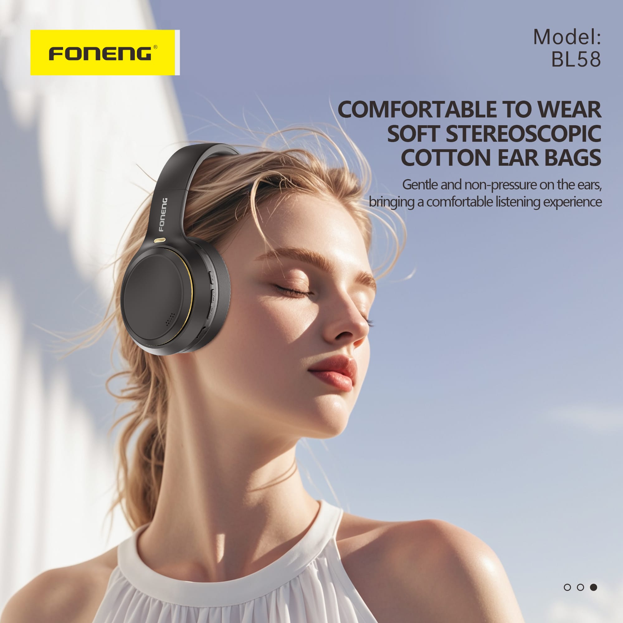FONENG BL58 Foldable Bluetooth Headphone - image 3