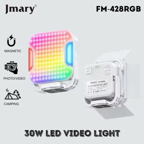 JMARY FM428 RGB Magnetic Fill Light – Portable RGB LED Light For Photography & Videography - image 4