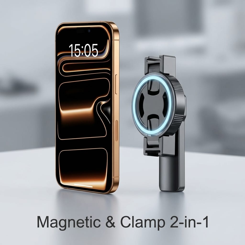 Neepho NP L30 2 In 1 Magnetic & Clamp Selfie Stick Tripod With Wireless Remote Control - image 2