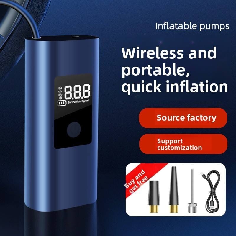 Portable Wireless Car Air Pump High-Pressure Electric Tire Inflator With Digital Display - image 3