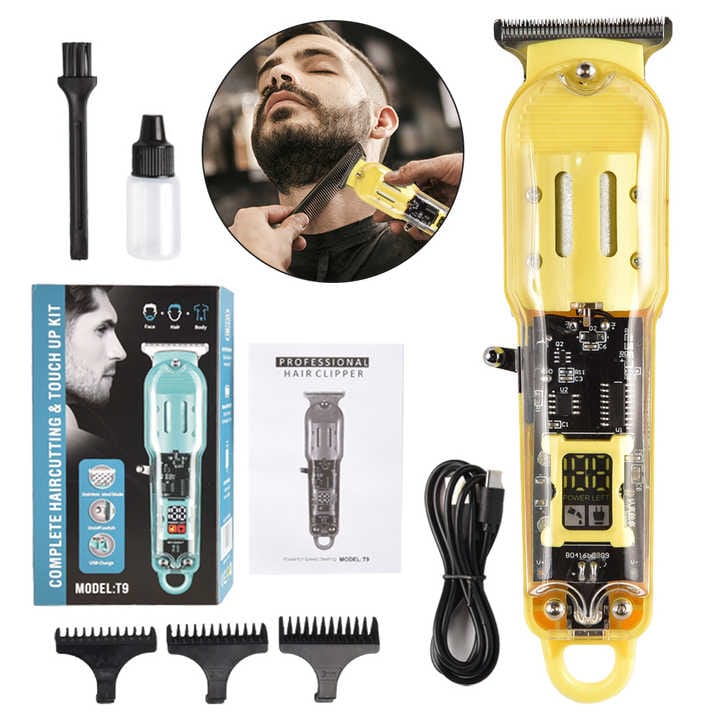 Multi-function Adjustable Hair Cutting Kit Rechargeable Hair Cut Machine With Lcd Screen Waterproof Usb Hair Trimmer - image 2