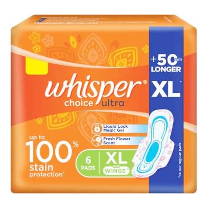 Whisper Choice Ultra Xl 6 Pads (Pack Of 5) - image 1