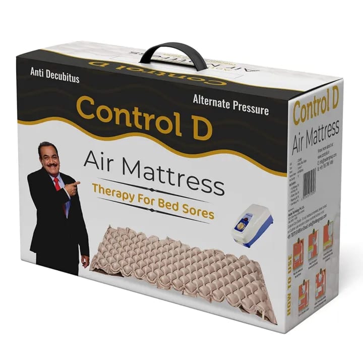Control D Alternating Pressure Pad - Air Mattress And Electric Pump System - Quiet, Inflatable Bed Air Topper For Pressure Ulcer Sore Treatment - image 1