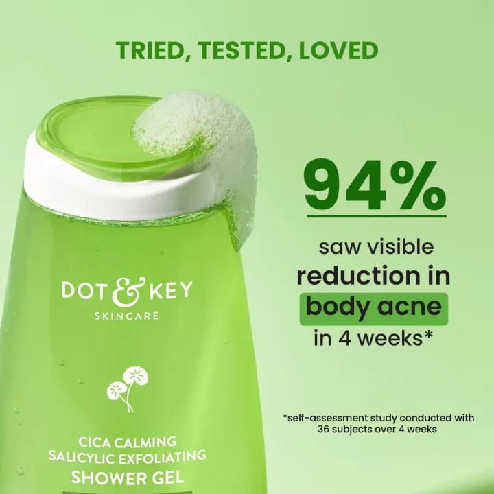 Dot & Key Cica & 1% Salicylic Daily Exfoliating Shower Gel | Reduces Body Acne | 250ml - image 2