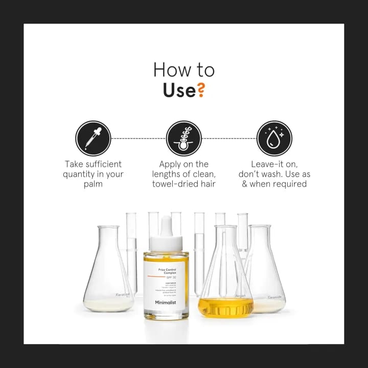 Minimalist Frizz Control Complex SPF 30 Hair Serum 50ml - image 2