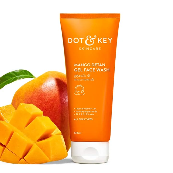 Dot & Key Mango Detan Gel Face Wash | Tan Removal | Gently Cleanses Skin From Dirt & Oil | Fades Stubborn Tan | For All Skin Types | 100ml - image 1