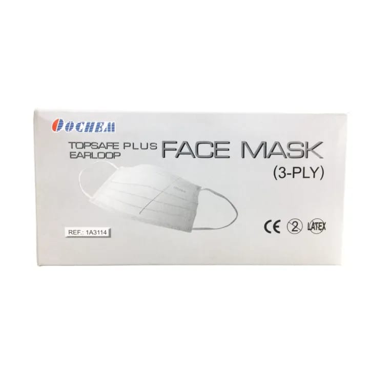 Oochem White Adult Original Surgical Mask 1 Box - image 1