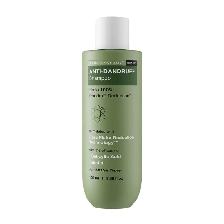 Bare-Anatomy Anti-Dandruff Shampoo | Reduces Up To 100% Dandruff | Salicylic Acid, Piroctone Olamine | Unisex | 100 ml - image 1