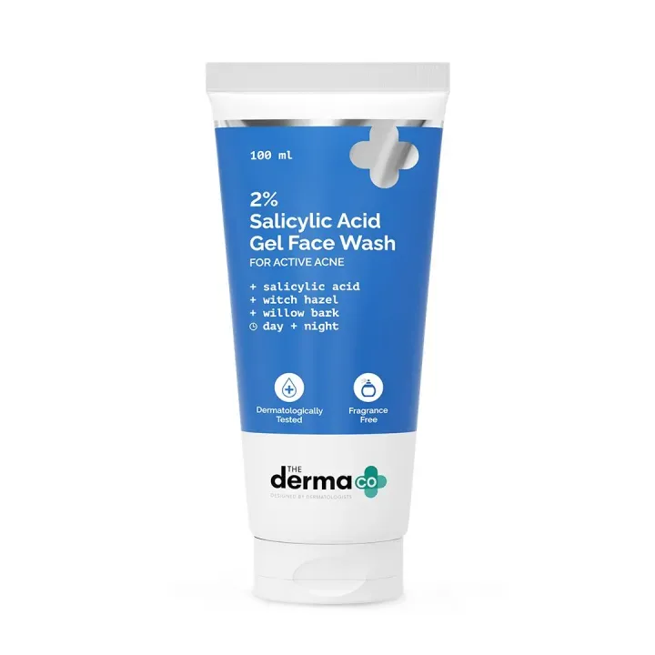 The Derma Co 2% Salicylic Acid Gel Face Wash with Salicylic Acid & Witch Hazel - 100ml