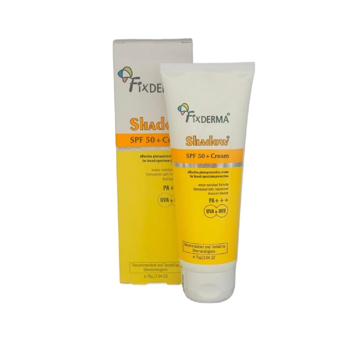 Fixderma Shadow Sunscreen SPF 50+ PA+++ Cream | UVA & UVB Protection | - 75 Gm