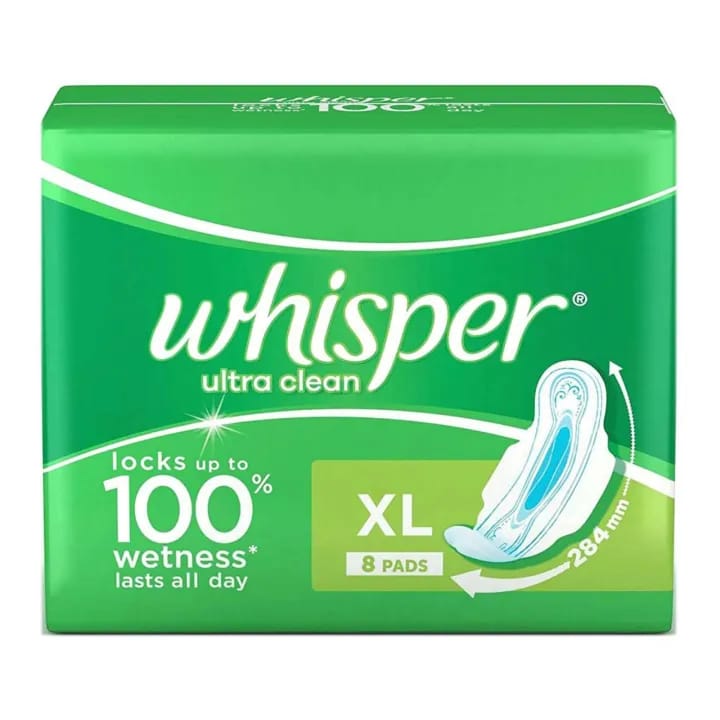 Whisper Ultra Clean Xl 8 Pads (Pack Of 5) - image 1