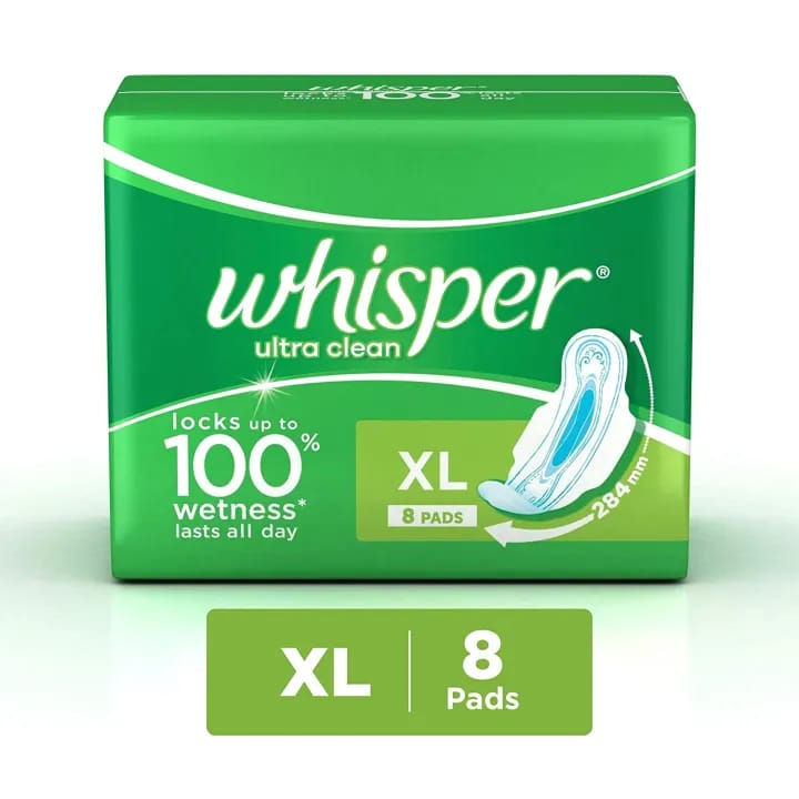 Whisper Ultra Clean Xl 8 Pads (Pack Of 5) - image 2
