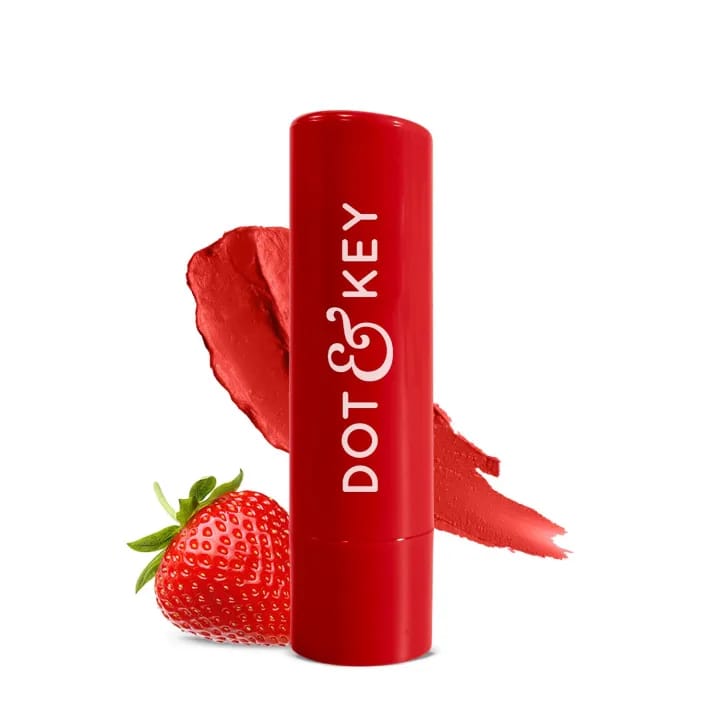 Dot & Key Barrier Repair Hydrating Tinted Lip Balm SPF 50 | Strawberry Red | Repairs Damaged Lip Barrier | High Tinted | 4.5 gm - image 1