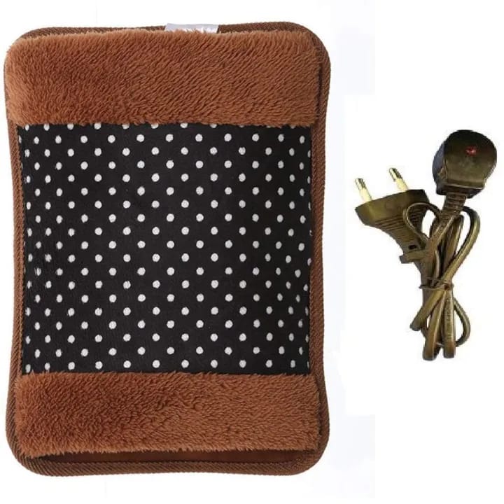 Electric Hot Water Bag Heating Pad Of Fur And Velvet With Hand Pocket - image 2
