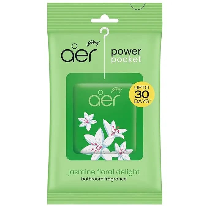 Godrej aer Power Pocket Bathroom Freshener Lemon Tangy (10G) Lasts Up To 30 Days Toilet Freshener | 6 Units - image 2