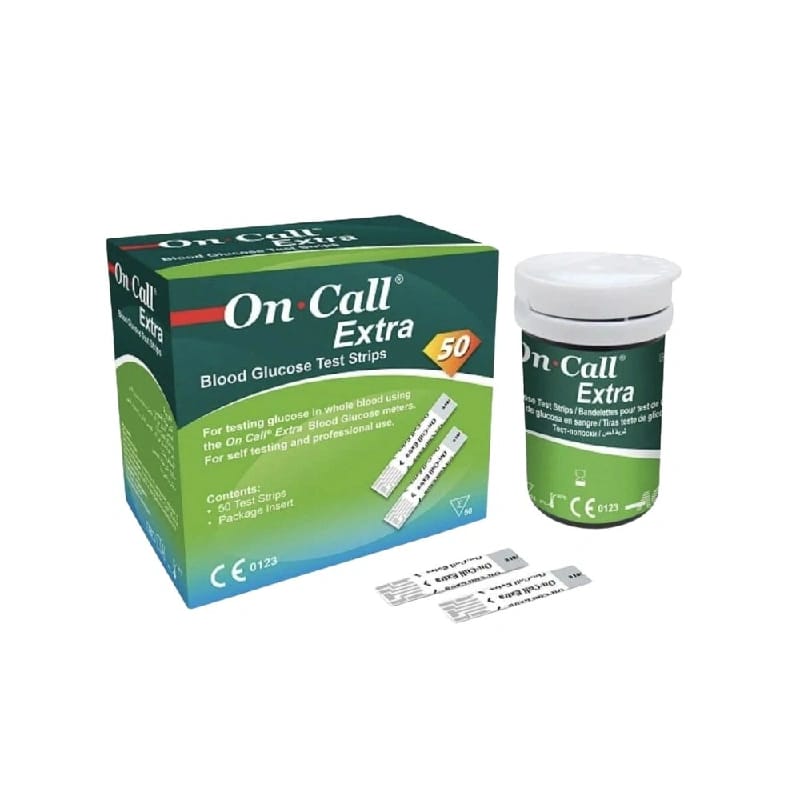 On Call Extra Blood Glucose Test Strip 50Pcs