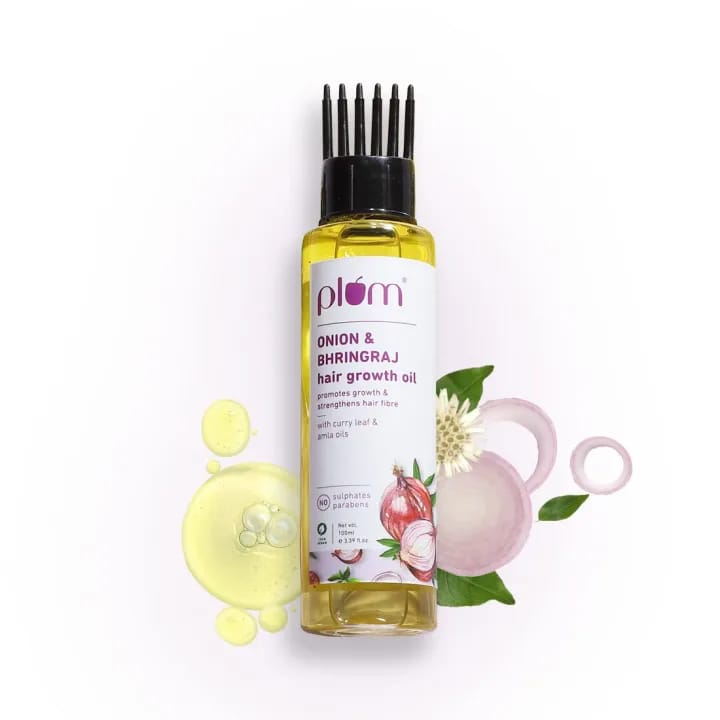 Plum Onion & Bhringraj Hair Growth Oil 100Ml - image 1