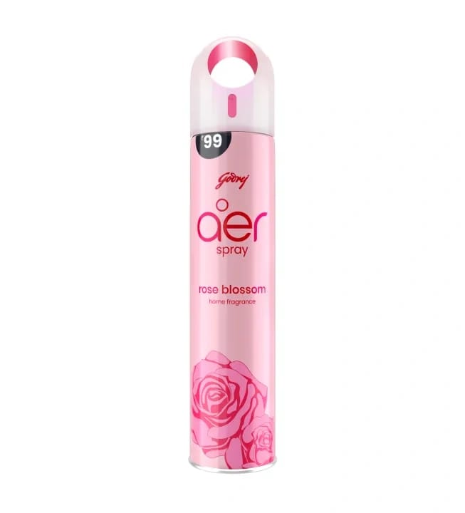 Godrej aer Spray | Room Freshener for Home & Office - Rose Blossom (220 ml) | Long-Lasting Fragrance - image 1