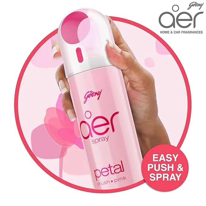Godrej aer Spray | Room Freshener for Home & Office - Rose Blossom (220 ml) | Long-Lasting Fragrance - image 2