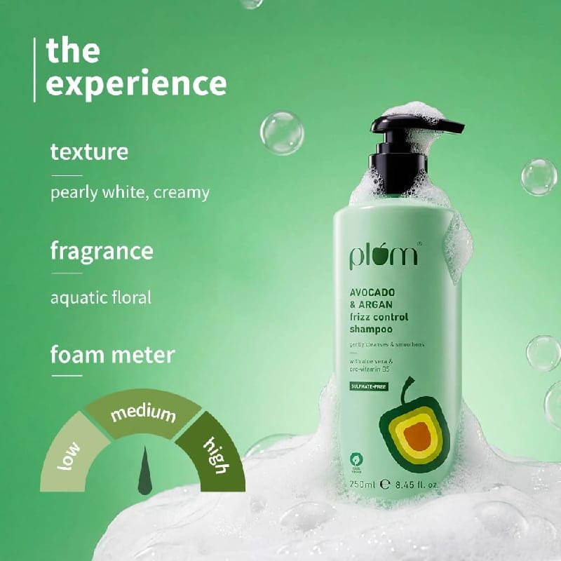 Plum Avocado & Argan Frizz Control Shampoo 250ml - image 2