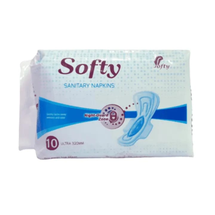 Softy Ultra Sanitary Pads Night Guard 10 Pads ( Pack Of 5 ) - image 1