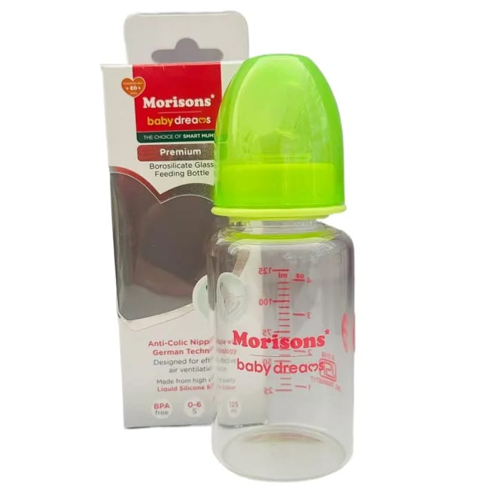 Morisons Glass Feeding Bottle ,125 Ml, Bpa Free - image 2