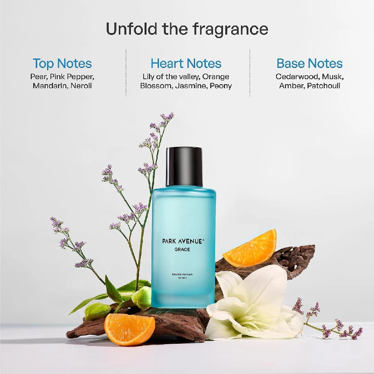 Park-Avenue Grace For Her EDP 100ml | Long Lasting Perfume For Female | Pear, Pink Pepper, Jasmine & Musk Amber | Fruity & Floral Fragrance - image 3