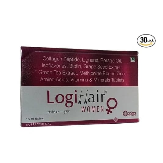 Logihair Women Tablet Vitamins And Minerals | 30 Tablet | Nutritional Supplement For Hair
