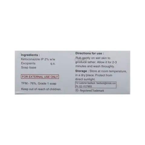 Kenz Soap (Pack Of 2) Ketoconazole Antifungal , Anti -Dandruff Soap, 75Gm - image 3