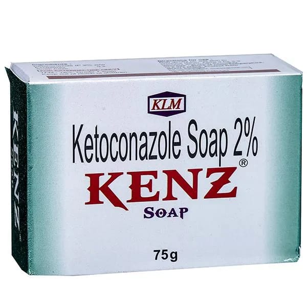 Kenz Soap (Pack Of 2) Ketoconazole Antifungal , Anti -Dandruff Soap, 75Gm - image 2