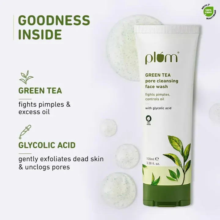 Plum Face Wash Green Tea Pore Cleansing Face Wash 100 ml